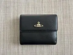 vivienne westwood ブラック 三つ折り財布