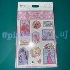 ディズニーストア ステンドグラス ステッカー オーロラ姫 眠れる森の美女