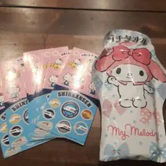新品未使用　サンリオ　マイメロディプチタオル　ハローキティシール