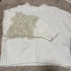 Create the Self アイボリー ニットセーター