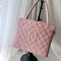 あ*け様 本日限定❣️希少　CHANEL　シャネル復刻トート　キャビアスキン　ピ