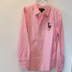 ラルフローレン　ビッグポニー刺繍シャツ　ピンク