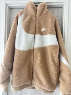 Nike フリースジャケット ベージュ/ホワイト