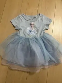 H&M エルサ 半袖ワンピース 水色