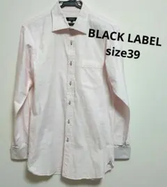 BURBERRY BLACK LABEL 長袖シャツ 39 ピンク