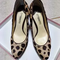 ヒョウ柄ハイヒールパンプス