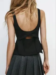 ZARA キャミソール ブラック XSサイズのサムネイル