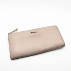 ピンク 三つ折り財布 財布 付き 合成皮革 三つ折り財布 ファスナー付き