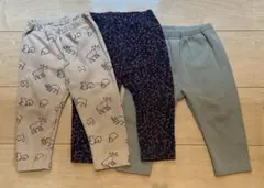 UNIQLO 80 フリース　レギンス　10ふん丈　3枚