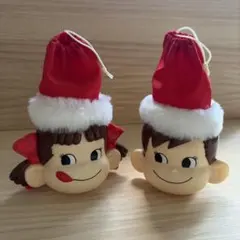 후지야 페코짱 포코짱 クリスマス オーナメント2個セット