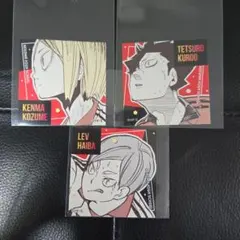 【ハイキュー】孤爪研磨 黒尾鉄朗 灰羽リエーフ スクエアステッカー