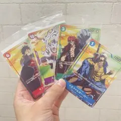 ワンピースカード セブンイレブン限定 プロモ 4種セット ルフィ ロー