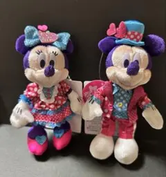 ディズニー　ミニパル　ぬいぐるみバッジ　ミッキー　ミニーセット