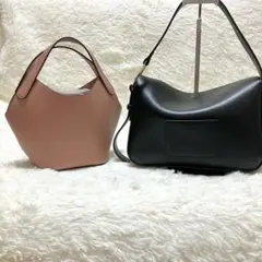 【2点セット】✨極美品✨Mila Owen ミニバケットバッグ＆ホーボーバッグ