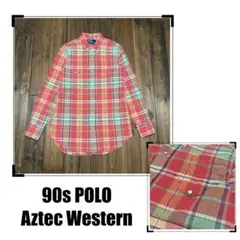 ラルフローレン 90s Polo ビンテージ ウエスタン シャツ 希少 古着