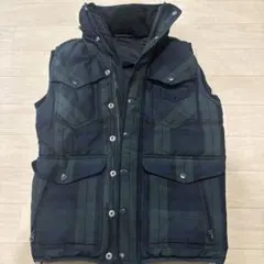 Diesel ダウンベスト ダークグリーン・チェック柄