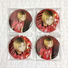 ハイキュー 孤爪研磨 ゴミ捨て場の決戦展 缶バッジ 4点まとめ売り