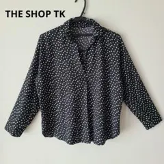 THE SHOP TK ブラウス 長袖 ドット柄 Mのサムネイル