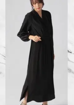 体型カバー ロングワンピース