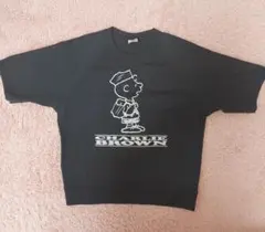 GU チャーリー・ブラウン Tシャツ Mサイズ ブラック