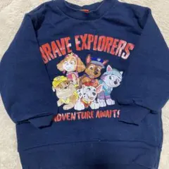 100 パウパトロール　トレーナー　紺色　チェイス