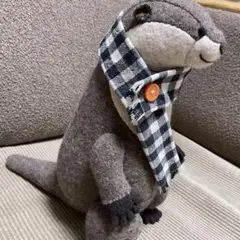 kuzoomiko ぬいぐるみ　カワウソくんがやってきた kuzoomiko クズミコ カワウソくんがやってきた ハンドメイドぬいぐるみ