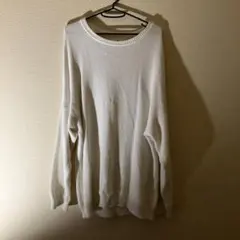 オーバーサイズ ホワイト ニットセーター
