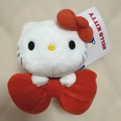 【新品】タグ付！ ハローキティ これくしょん マスコット ぬいぐるみ リボン