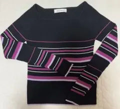 MISCH MASCH新品未使用ストライプリブセーター