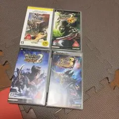 暇つぶし　モンスターハンター PSPソフト 4本セット