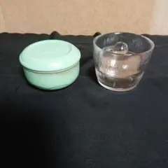 保存容器 2個セット パステルグリーン ガラス容器のサムネイル