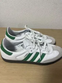 adidas SAMBA ホワイト グリーン スニーカーのサムネイル