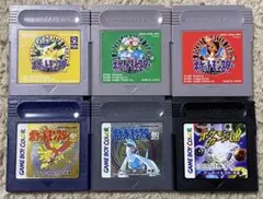 ゲームボーイ ポケットモンスター　ポケモン　緑　赤　黄　金　銀　GB まとめ