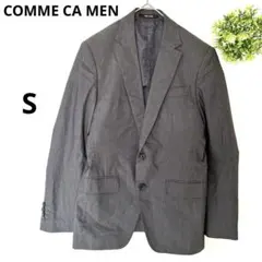 ❣️コムサメン❣️テーラードジャケット ビジネス カジュアル グレー 灰色 S