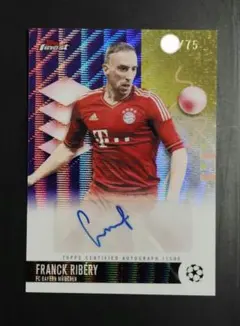 フランク・リベリー　直筆サイン フランク・リベリー【ブラックレーザー】25-26 topps chrome - メルカリ