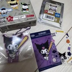 タイトーくじ　侍ジャパン✕サンリオ　クロミ　アクリルキーホルダー クリアカード