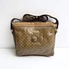 CELINE 2208 ショルダーバッグ　マカダム柄　PVC×レザー 3層