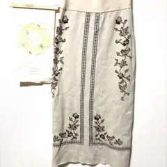 Eaphi SCARF MOTIF KNIT SKIRT M - メルカリ