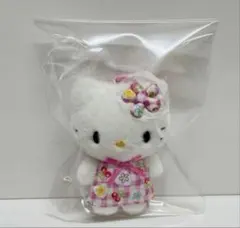 2ハローキティ　マスコットホルダー　みんなのキルトシリーズ　キティ