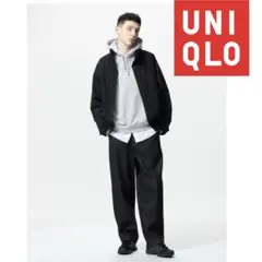 UNIQLOワイドテーパードジーンズ M ブラック