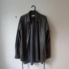 美品Toironier トワロニエ レザー シャツジャケット オーバーサイズ