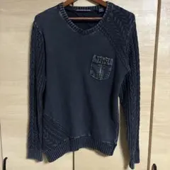 MADETOHEARTREALMASTERS Vネックニット ジッパーポケットのサムネイル