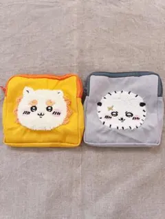 ちいかわもこもこポーチ2 シーサーとラッコ2個セット