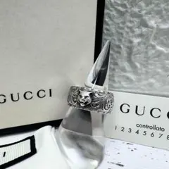 美品 GUCCI　リング　キャットヘッドシルバー 　15号　シルバー