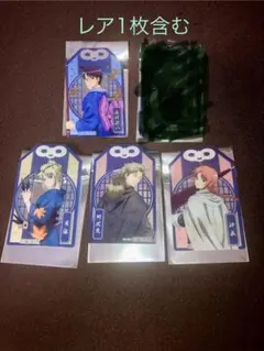 銀魂　吉原大炎上ナムコキャンペーン お守り型クリアシート　4枚（レア1枚含む）