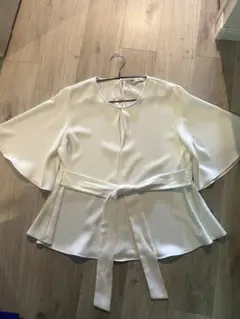 【ZARA】ブラウス／L／しっかり生地