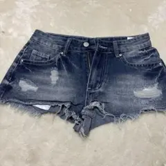 ショーパン ショートパンツ デニムショートパンツ デニムパンツ ダメージ