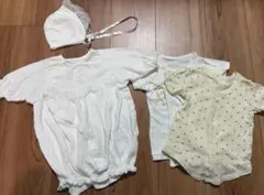 【おまけ付】ベビードレス　セレモニードレス　退院着　男の子　短肌着　ロンパース