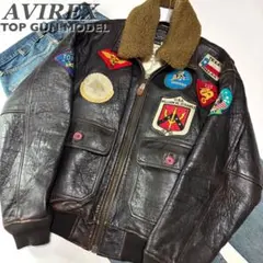 AVIREX TOP GUN G-1 フライトジャケット マップライナー 茶芯のサムネイル