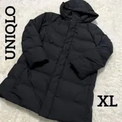 【美品】UNIQLO メンズ　シームレスダウンコート　XL 黒